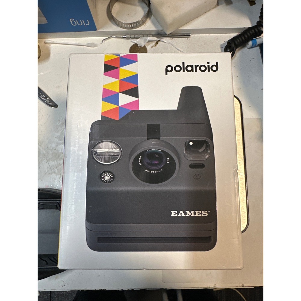 Polaroid Now Instant Camera Eames Edition Autofocus Black Analog